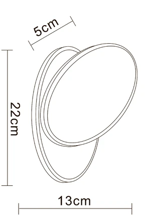 Декоративная подсветка Arte Lamp ECLIPSE OVAL A2601AP-1BK